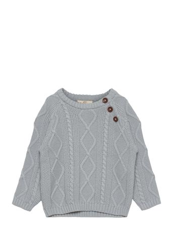 Knitted Jumper Pullover Striktrøje Blå Copenhagen Colors