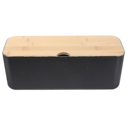 Sort Kabelstyringsboks Plastik Stikkontakt Organizer Kabelopbevaringsboks