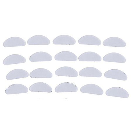 Briller Næsepuder Klæbende Silikon Næsepuder Anti-slip Hvid Tynde Næsepuder Til Briller Øjenbriller 10 par-hvid