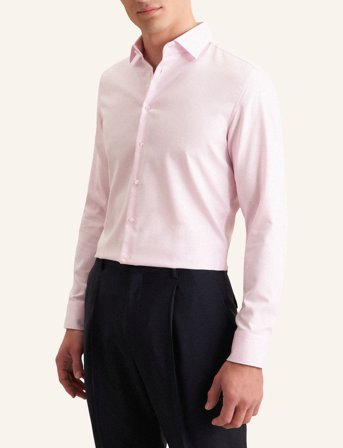 Seidensticker New Kent 98 Combi Cuff - Pink - 43