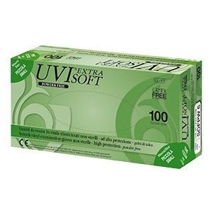 Guanto Vinile Uvi Extra Soft No Talco Taglia Small 100 Pezzi
