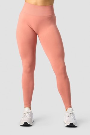 ICANIWILL - Define Seamless V-shape Tights Light Rust - Treningstights - Dame - ICIW