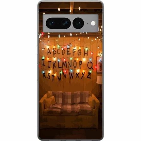 Google Pixel 7 Pro Genomskinligt Skal Stranger Things