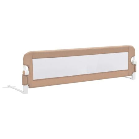 Vidaxl Sängskena För Barn Taupe 150x42 Cm Polyester Taupe