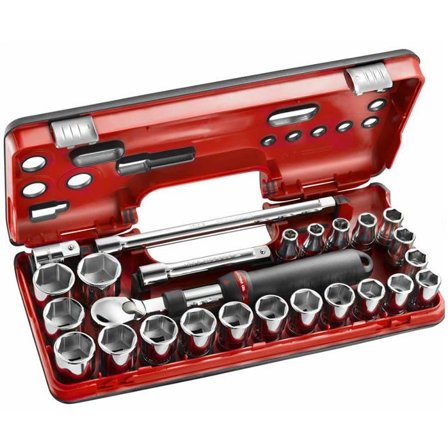Facom SXL.DBOX2 Pipenøkkelsett 1/2", 25 deler i boks, Håndverktøy