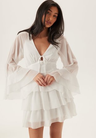 Bubbleroom Occasion-Triple Flounce Short Dress-L