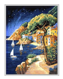 Diamond painting Blaue Lagune