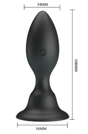 Kjøp Pretty Love Push Vibrating Butt Plug - Analplugg med vibrator | God pris