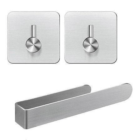 Håndklædeholder Uden Boring Håndklædeholder Klæbende Badehåndklædeholder Til Badeværelse Køkken, 304 Børstet S