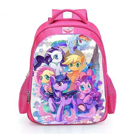 Rosa My Little Pony Skolväska Barn 16 Tum Elev Enhörning Skolväska För Tonårsflickor Casual Resväska Ryggsäck Dagväska