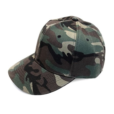 Keps / Baseballkeps Camo Kamouflage - Grå eller Grön