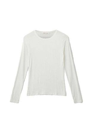 Sofie Schnoor PETRICIASY T-SHIRT LONG SLEEVE T-shirts & toppar Dam Vit 152