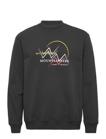 Robe Mountaineer Crew Sweat-shirt Genser Svart Woodbird