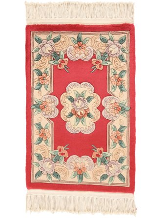 Medalionowy Mały Chińskie 90 Line Dywan 60X90 Wełna