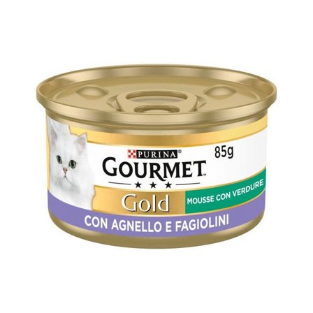 Purina Gourmet Gold Mousse Con Agnello E Fagiolini Per Gatti