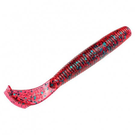 Strike King Rage Ned Cut-R Worm 7,5cm (9-pack) - Red Bug