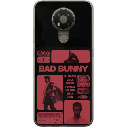 Kompatibel Mobilcover til Nokia 3.4 Bad Bunny NFL-inspireret skjoldlogo med amerikansk fodbold og stjerner