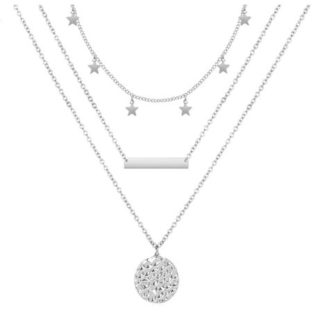 IC Gold Star Choker Halsband för kvinnor Söt Halsband för tonårsflickor Trendigt Star Halsband Choker Justerbar