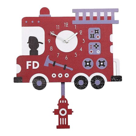 Babyrum Barnrum Söt Tecknad Gunga Väggklocka Pendelklocka