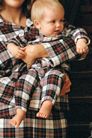 Kappahl | Piżama z flaneli, w kratę, niemowlęca | Offwhite