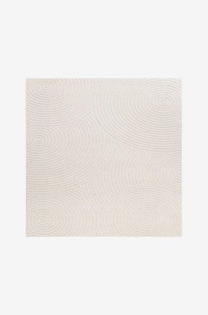 KM Home - Flatvevd teppe Hawaii - Natur - Glattvevde tepper - 200X200 - Fra Homeroom