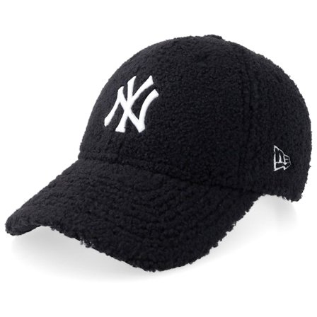 New Era - MLB Schwarz adjustable Cap - New York Yankees Winter Borg 9FORTY Black/White Adjustable @ Hatstore