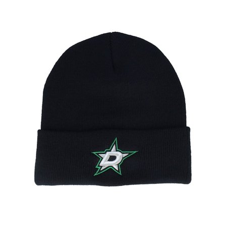 American Needle - NHL Noir cuff Bonnet - Dallas Stars Terrain Knit Solid Black Cuff @ Hatstore
