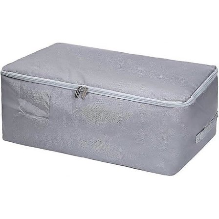 105L Ekstra Stor Tøjstativ Under Seng Kommoder, Foldbare Organizer Tasker til Dyner Grå ENGANGS NVX