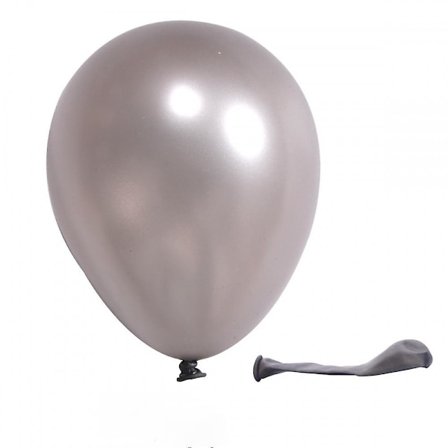 Mini Helium Ballonger, Matta Ballonger med Lätt Design och Flera Färgval, Perfekt för Födelsedagsfest och Bröllopsdekoration(Silver)