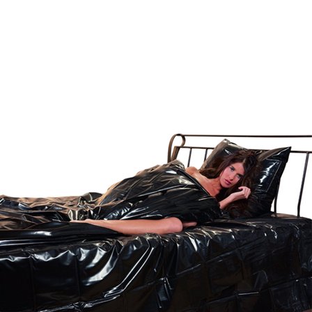 Lack Bettdecke schwarz - Dovet Cover - Woome.pl