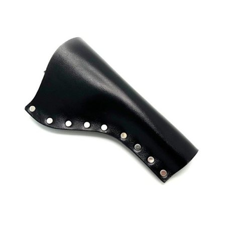 JJ Custom Works - Colt .45 Peacemaker Holster - Right - 4.75" - Black - Plain - Nickel Studs