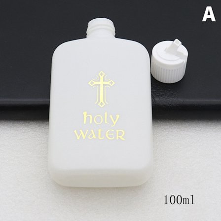 250/60/100 ml Holy Water Bottle Cross -muovisäiliö Christ C