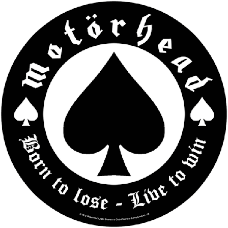 Motorhead Born To Lose Patch One Size Svart/Vit