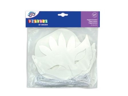 PLAYBOX Pappersmasker blandade former 16/fp - Lyreco - Skola och förskola - Bild och form - Ritblock och målarböcker