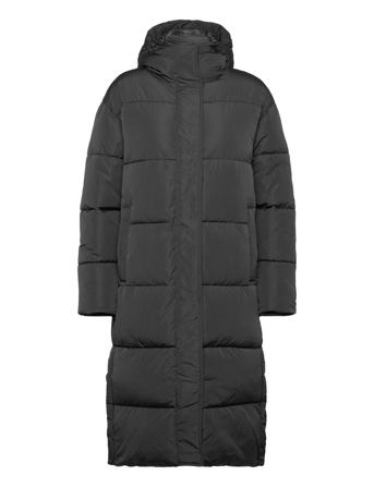 Studios Longline Duvet Coat Fôret Kåpe Svart Superdry
