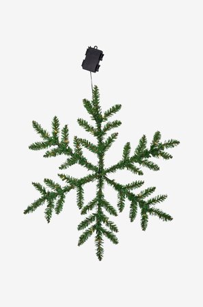 Star Trading - Koriste Snowflake 63 cm - Vihreä - Joulun koristevalot - - Homeroom