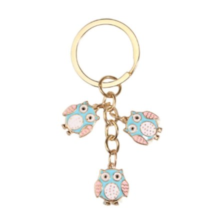 2 STK Ugle nøkkelring Stjerne nøkkelring 4 4