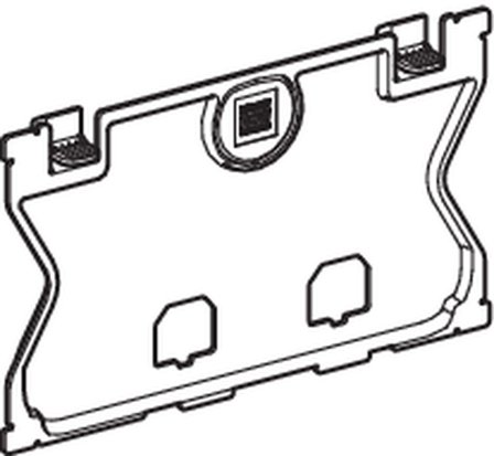 Geberit 241.824.00.1 Beskyttelsesplate til Sigma innbyggingssisterne, Baderom