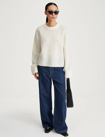 Stylein Niclas Short Sweater - Cream - S