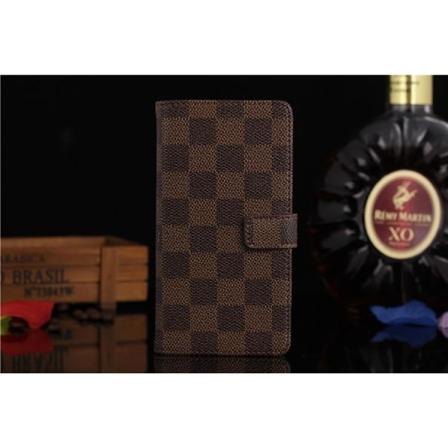 Sony Z5 lompakkokotelo / kotelo ruudullinen musta / ruskea Black