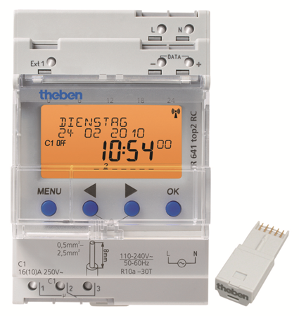 Theben 6410300 Koblingsur årsur, astronomisk 1 kanal, Elfordeling & strømforsyning