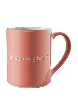 Design House Stockholm Astrid Lindgren Mugg Glas Rosa 10X8,5
