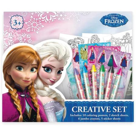 Dinotoys Disney Frost Frozen Creative Målarset Stickers 30x30cm