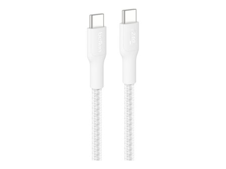 Belkin-USB-C To USB-C 240W 2.0, Braide-Flettet USB-C til USB-C-kabel, 3 meter-Telecom accessories-USB-C-kabler