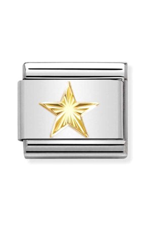 Symbols 18K Gold Diamond Coated Star