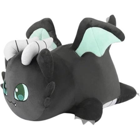 Uppstoppade kattdjur Aphmau Meemeows katt mjuka leksaker, katt mjau mjuk plysch munk Hamburger katt plysch docka (fluga katt, 9,84 tum)