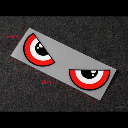 Devil eyes bilklistermærker bilhjelm elbil motorcykel refl