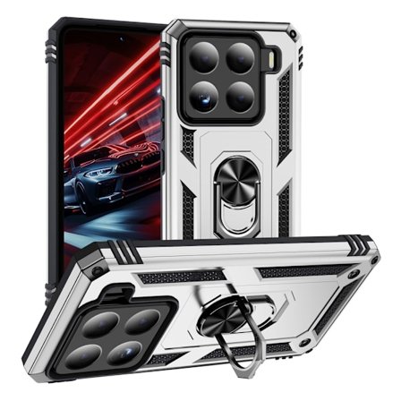 Xiaomi 15 Skal Shockproof Hybrid Ring Silver