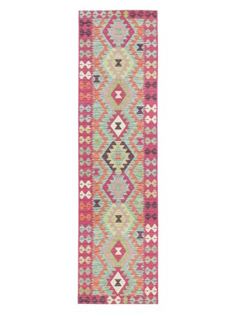 Lavable Alfombra Para Interiores/Exteriores Krista Multicolor De Pasillo Pequeño Oeko-Tex