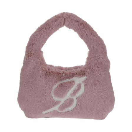 Blumarine, Faux-Fur Bag Roze, Dames, Maat:ONE Size